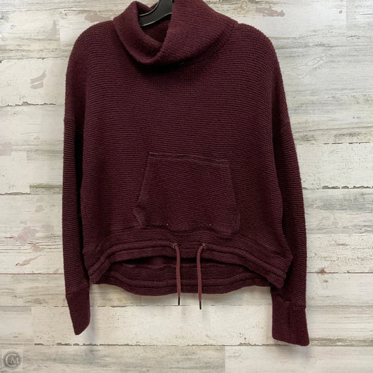 Sweatshirt Collar By Sweaty Betty In Maroon, Size: Xs