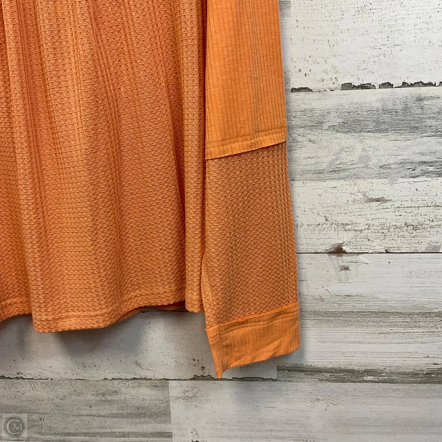 Top Long Sleeve By Listicle In Orange, Size: L