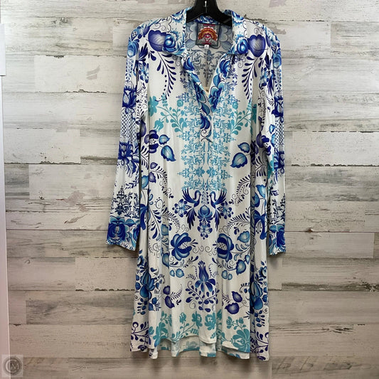 Dress Casual Short By Johnny Was In Blue, Size: M