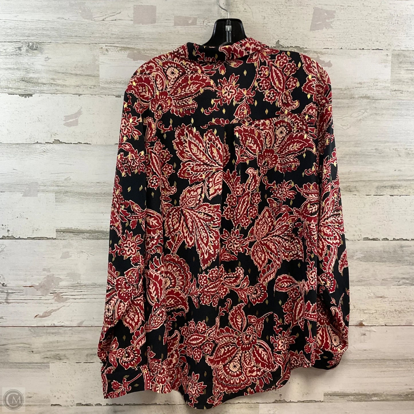 Blouse Long Sleeve By Maurices In Black, Size: Xxl