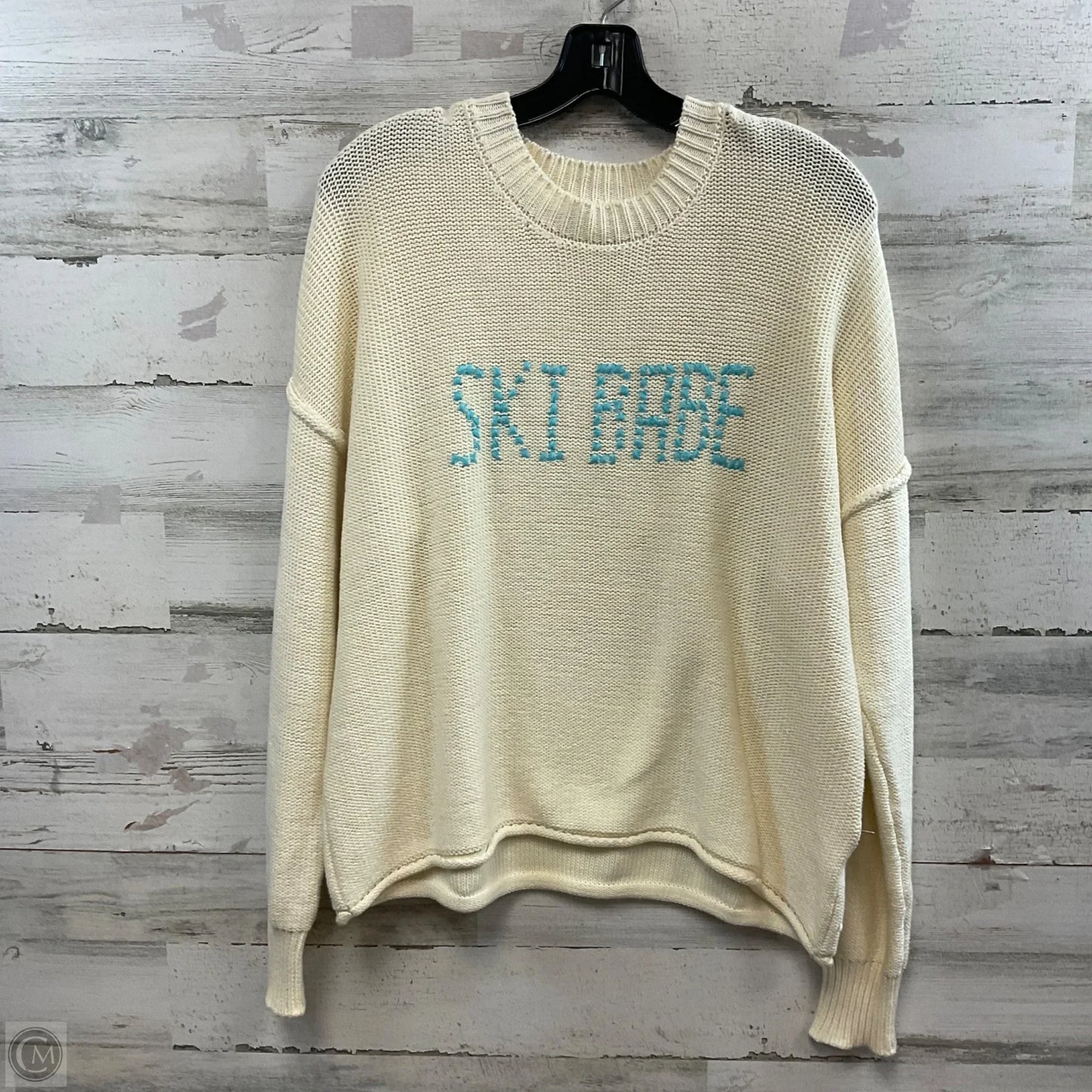 Sweater By Subtle Luxery In Cream, Size: Xs / S