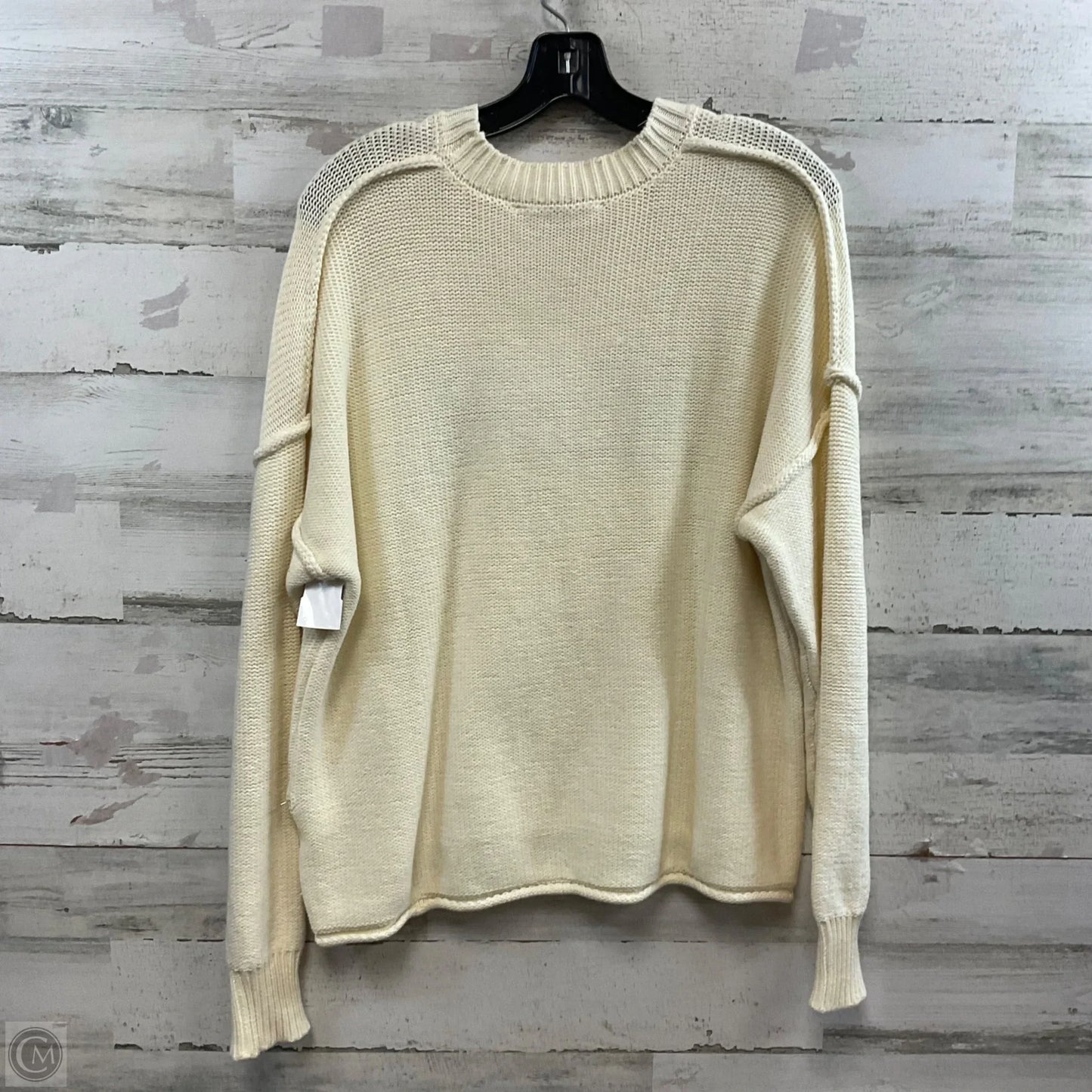 Sweater By Subtle Luxery In Cream, Size: Xs / S