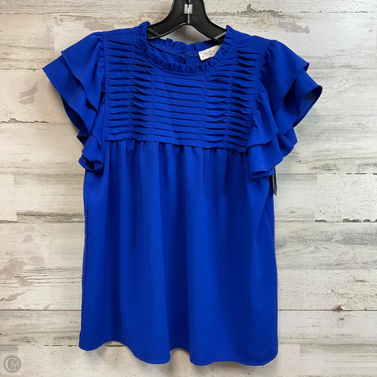 Top Short Sleeve By She + Sky In Blue, Size: S
