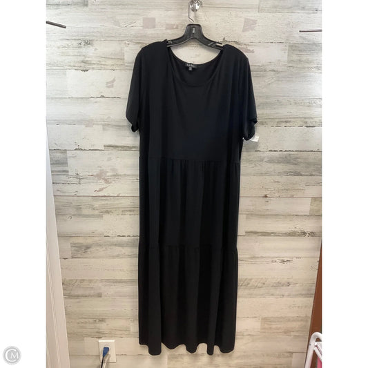 Dress Casual Maxi By Nicole By Nicole Miller In Black, Size: 2x