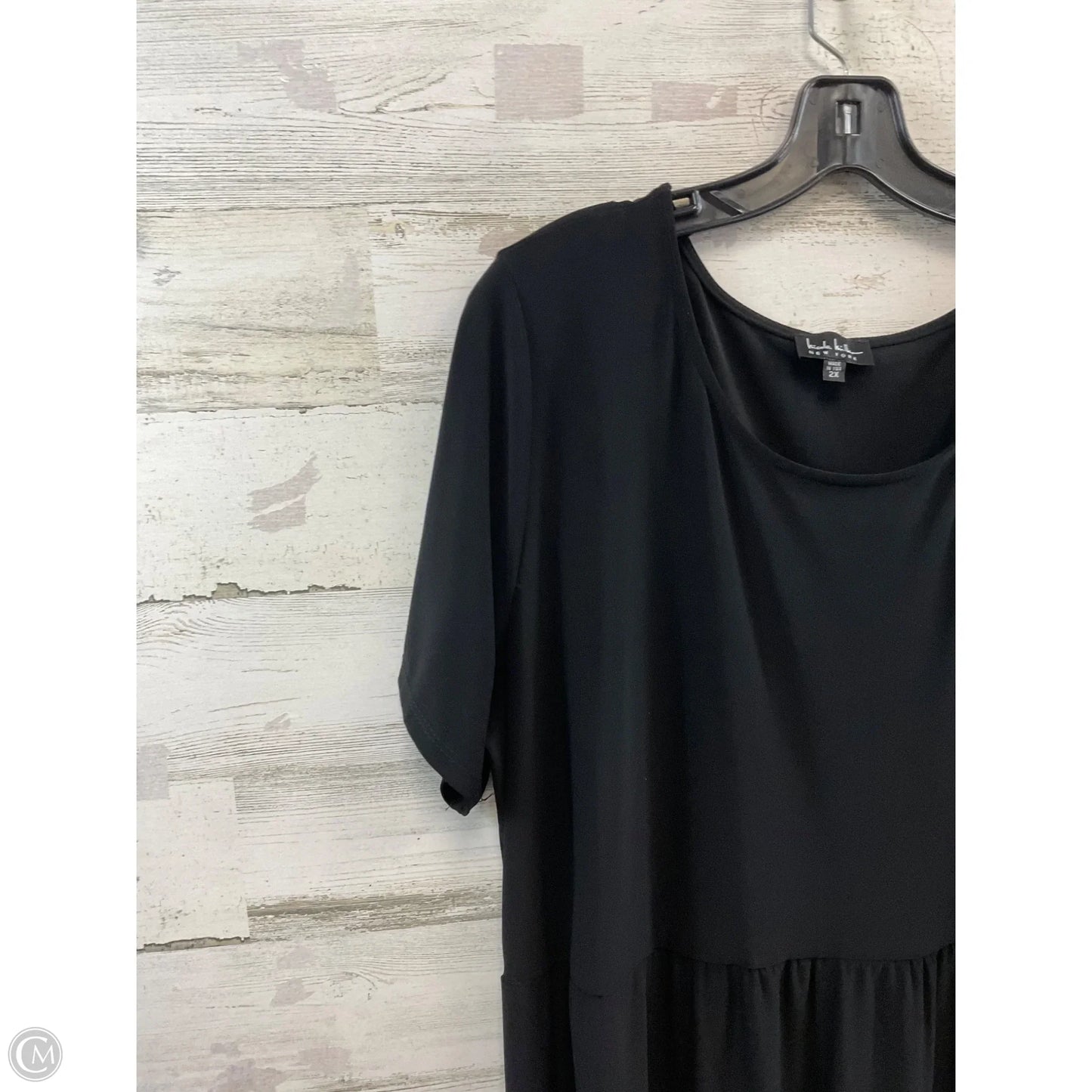 Dress Casual Maxi By Nicole By Nicole Miller In Black, Size: 2x