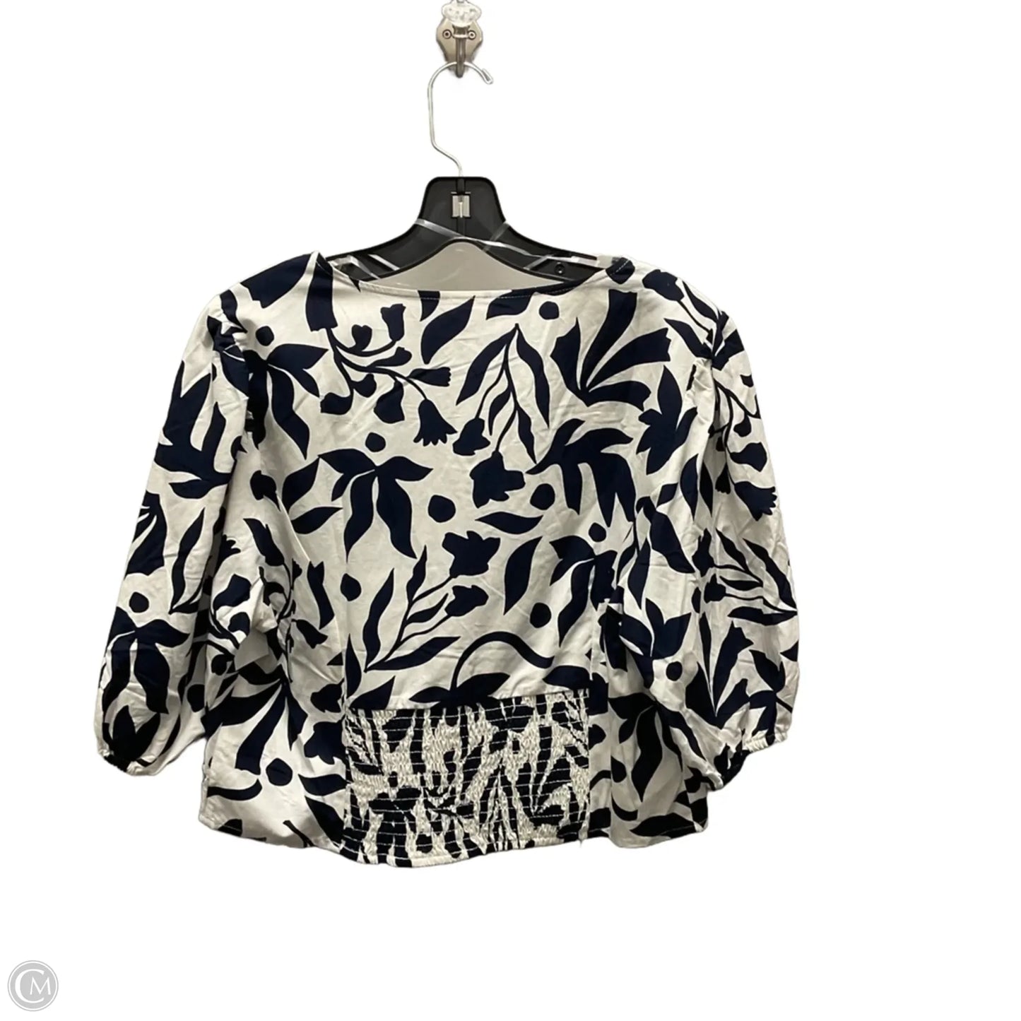 Top Short Sleeve Basic By Time And Tru In Blue, Size: L