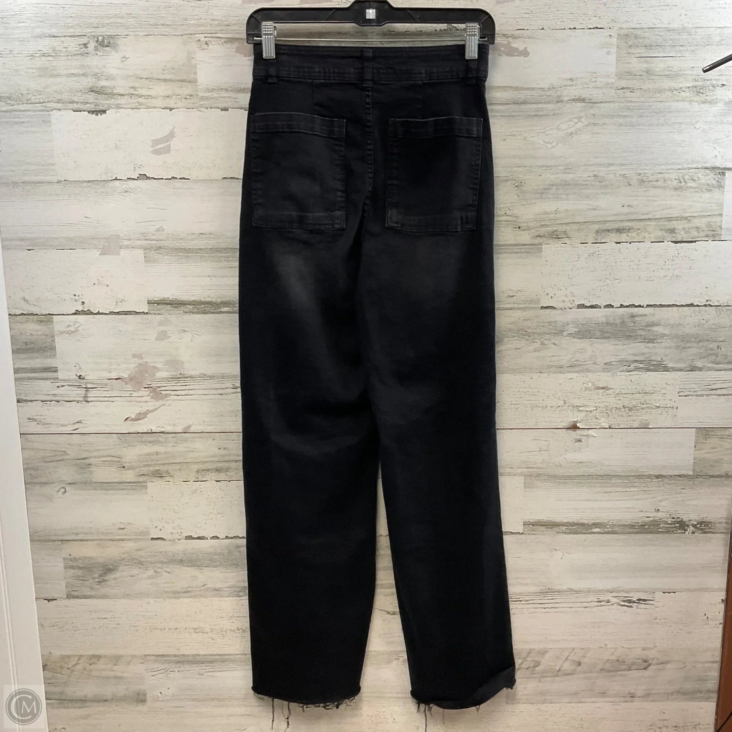 Jeans Wide Leg By Oat In Black Denim, Size: 6
