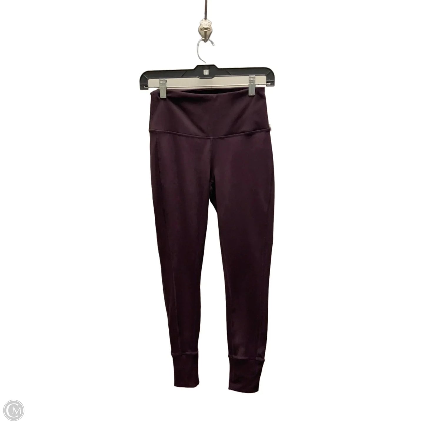 Athletic Leggings By 90 Degrees By Reflex In Maroon, Size: S