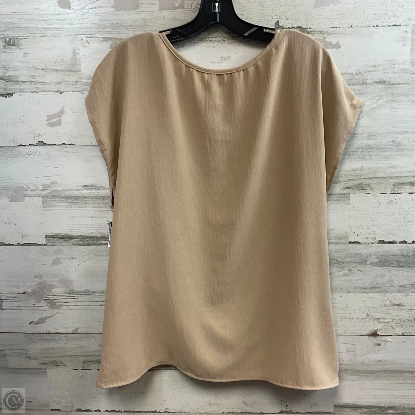 Top Sleeveless By Kaileigh In Beige, Size: Xxl