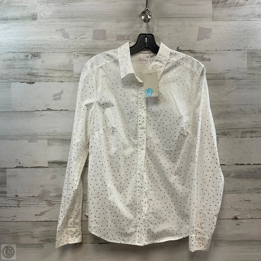 Blouse Long Sleeve By Boden In White, Size: M