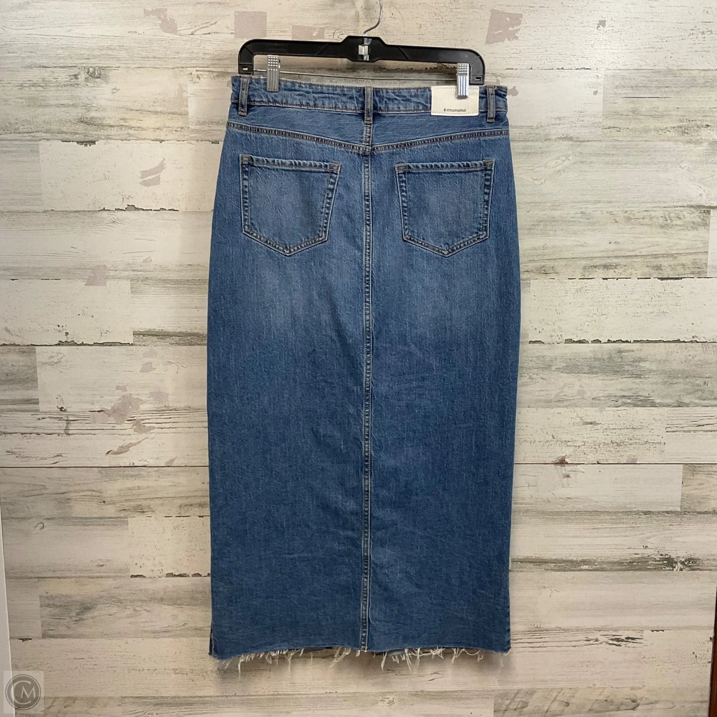 Skirt Midi By Cmc In Blue Denim, Size: 8