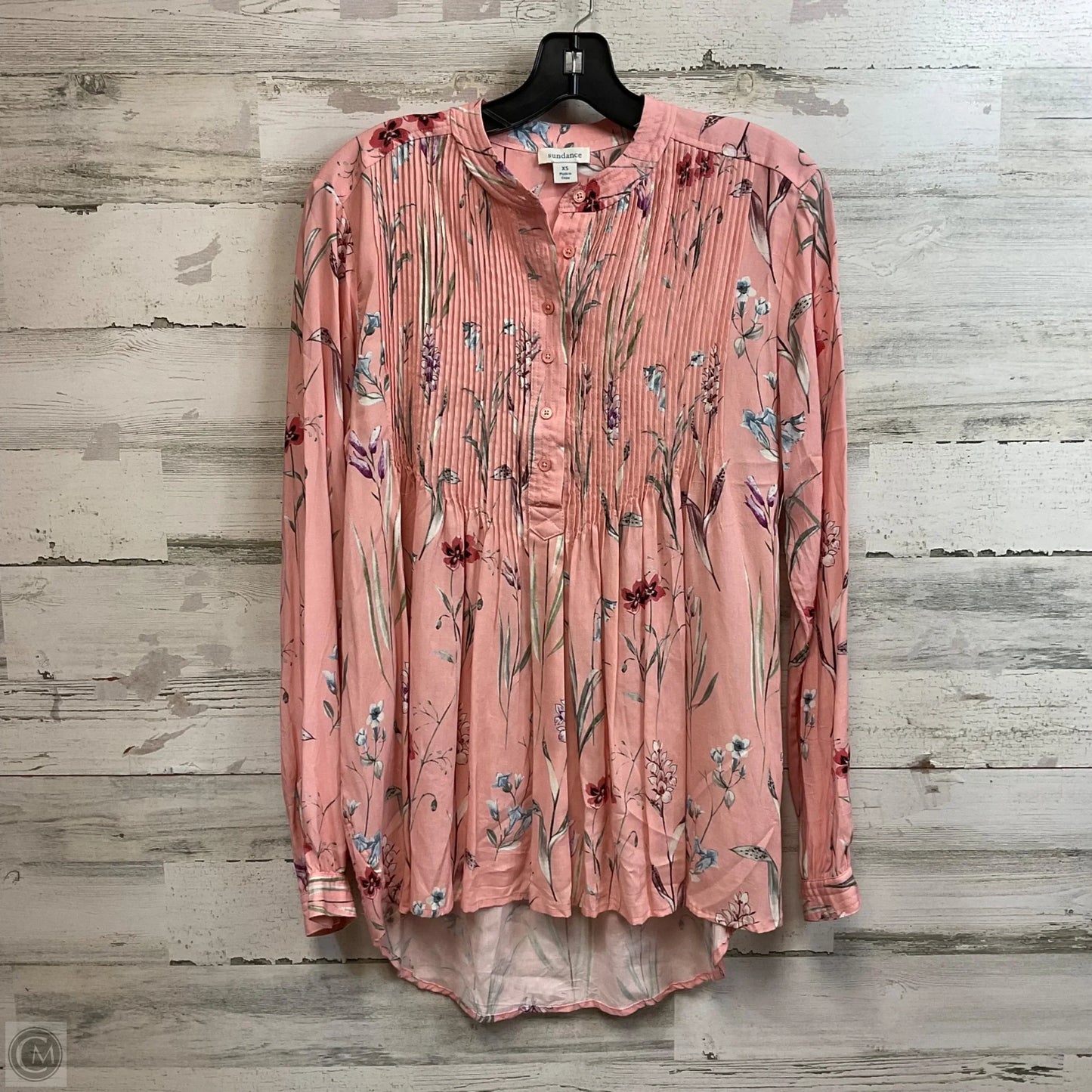 Top Long Sleeve By Sundance In Peach, Size: Xs
