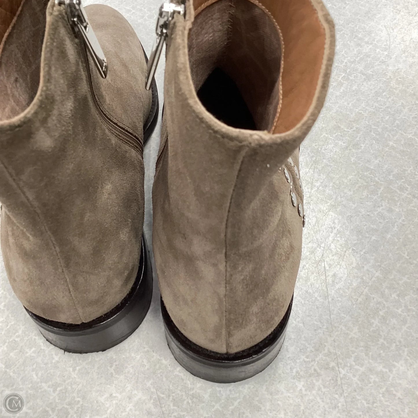 Boots Ankle Flats By Aquatalia In Brown, Size: 8.5