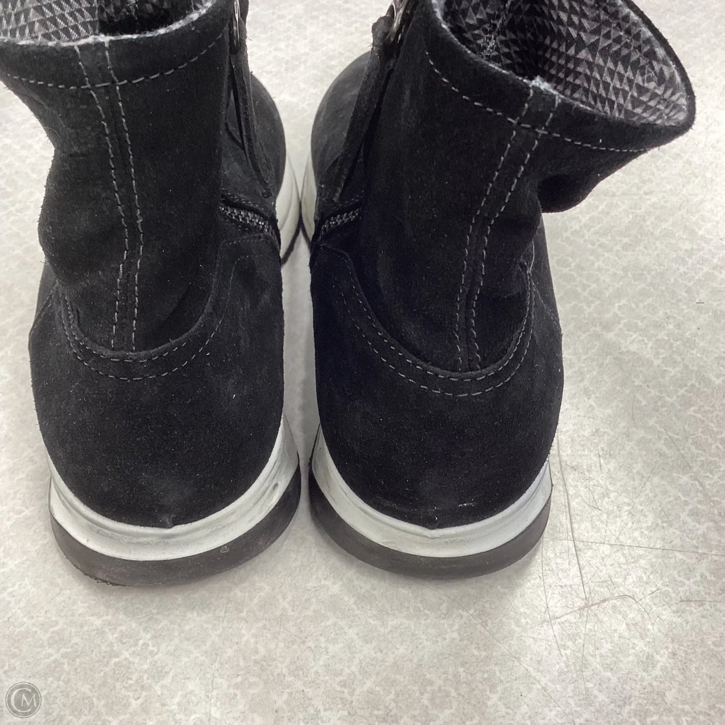 Boots Ankle Heels By Aquatalia In Black, Size: 8.5