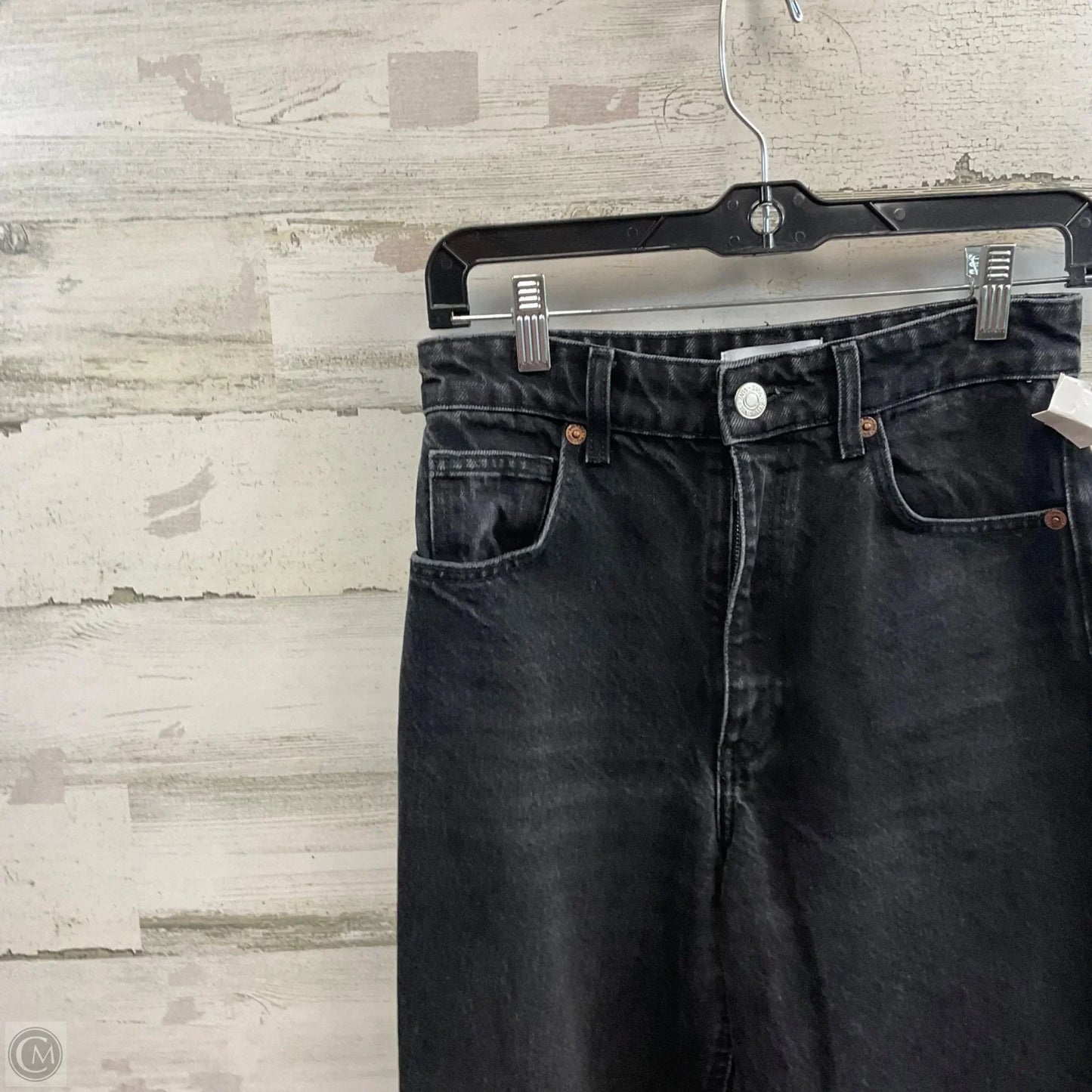 Jeans Wide Leg By Zara In Black, Size: 4