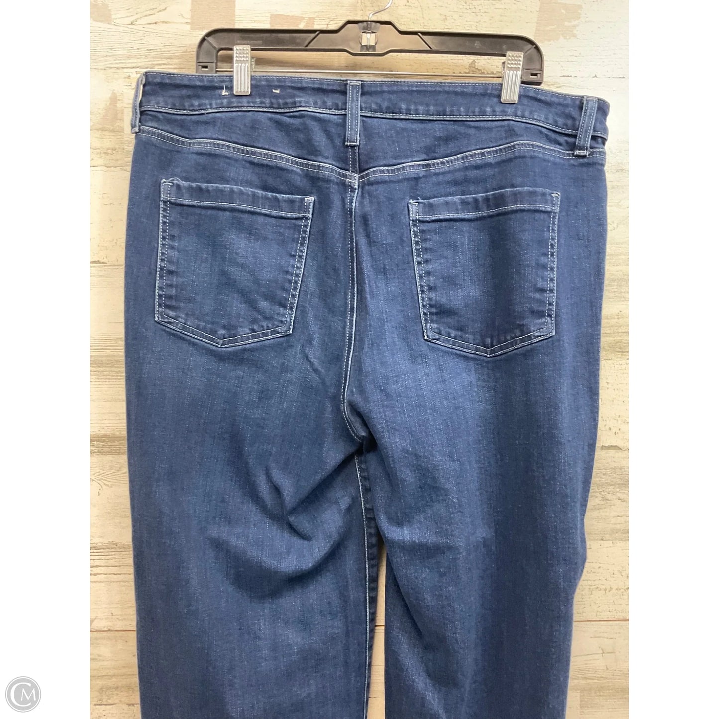 Jeans Cropped By Chicos In Blue Denim, Size: 16