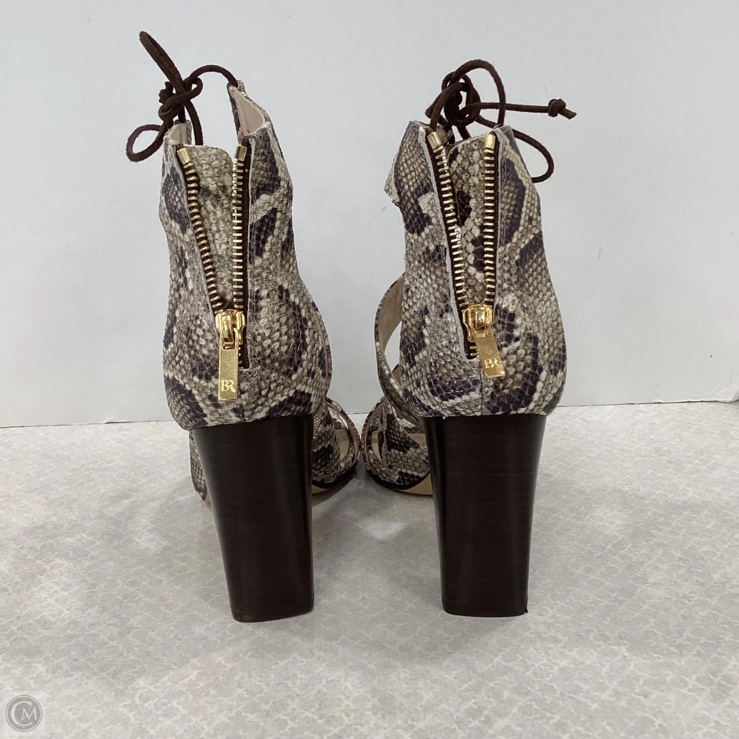 Shoes Heels Block By Banana Republic In Animal Print, Size: 8