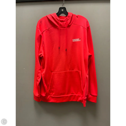 Athletic Sweatshirt Hoodie By Under Armour In Orange, Size: L