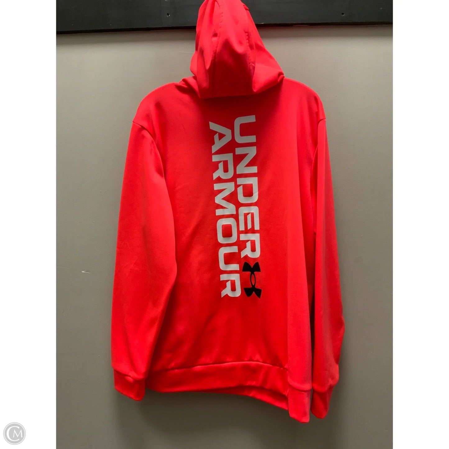 Athletic Sweatshirt Hoodie By Under Armour In Orange, Size: L