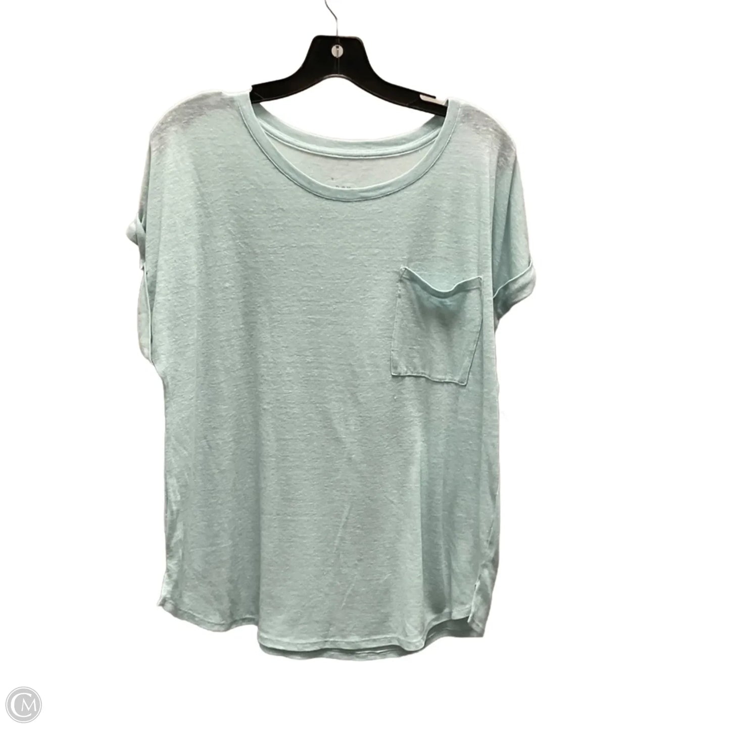 Top Short Sleeve Basic By A New Day In Green, Size: L