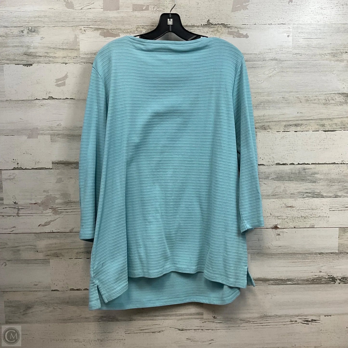 Top Long Sleeve By Talbots In Blue, Size: 2x