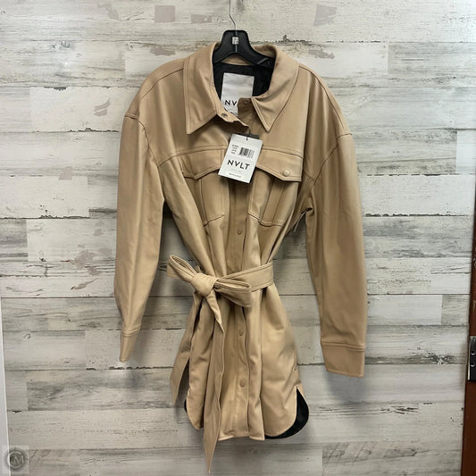 Jacket Leather By Anthropologie In Brown, Size: Xl