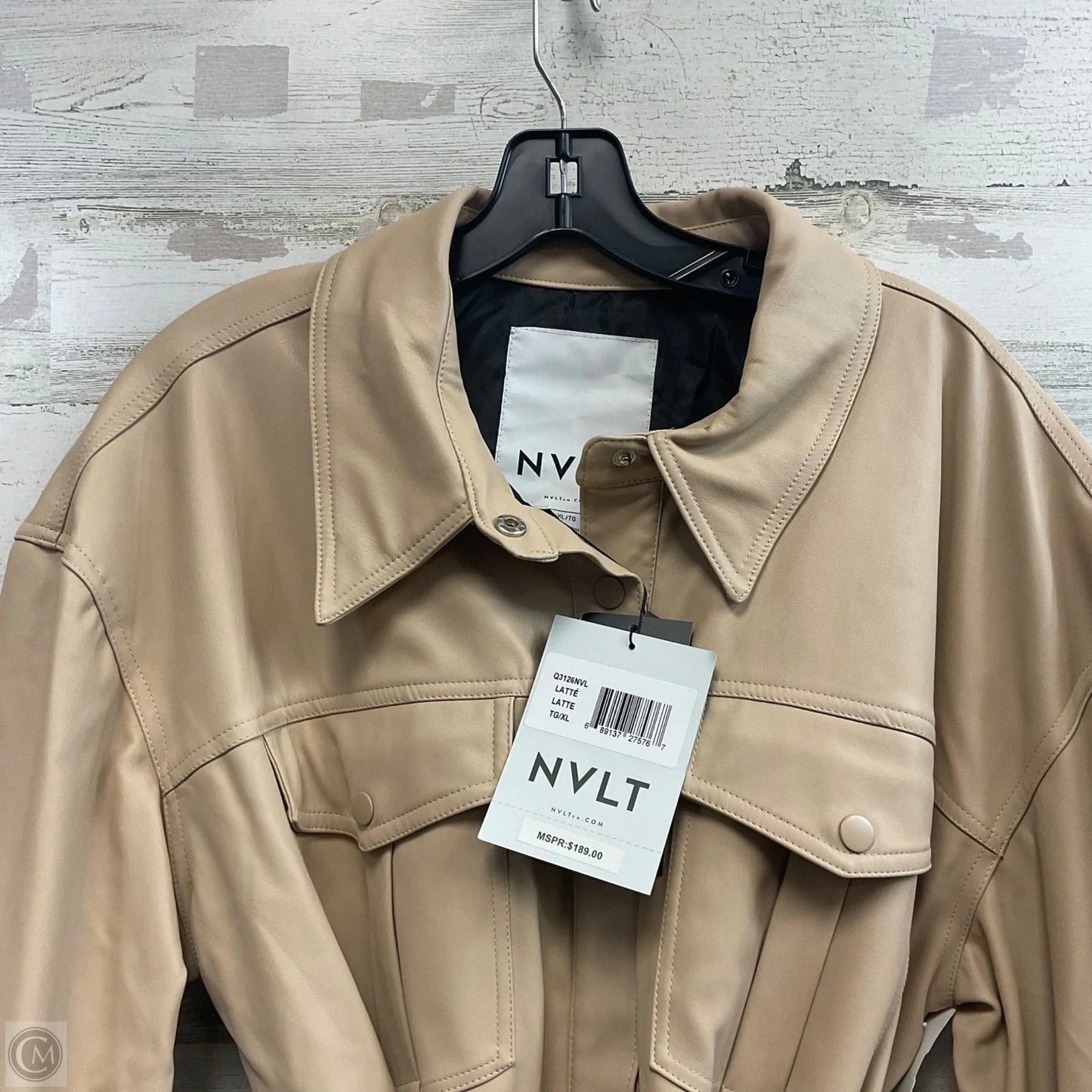 Jacket Leather By Anthropologie In Brown, Size: Xl