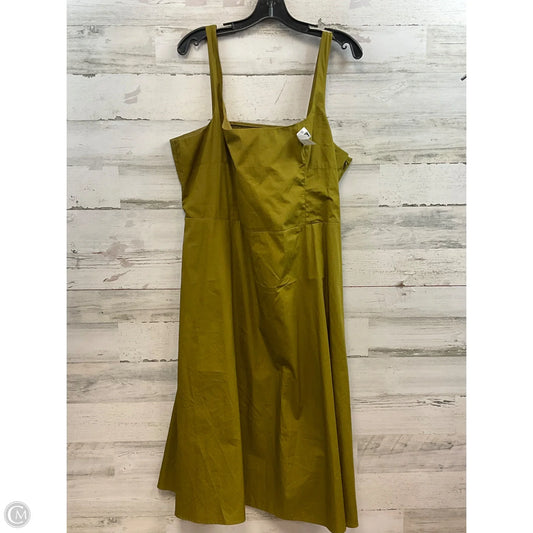 Dress Casual Midi By Banana Republic In Green, Size: 2x