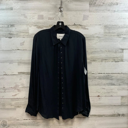 Blouse Long Sleeve By Pistola In Black, Size: L