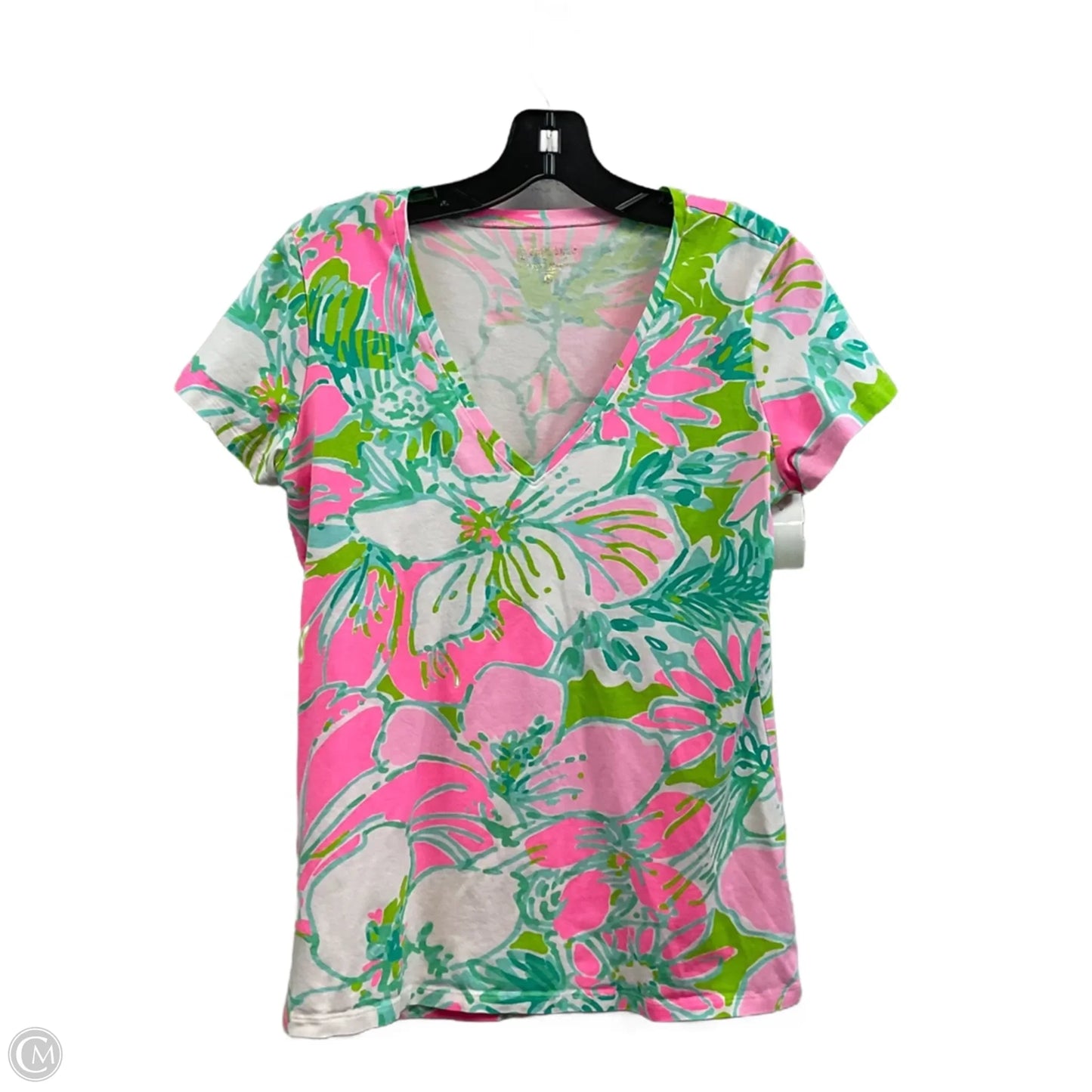 Top Short Sleeve By Lilly Pulitzer In Pink, Size: M