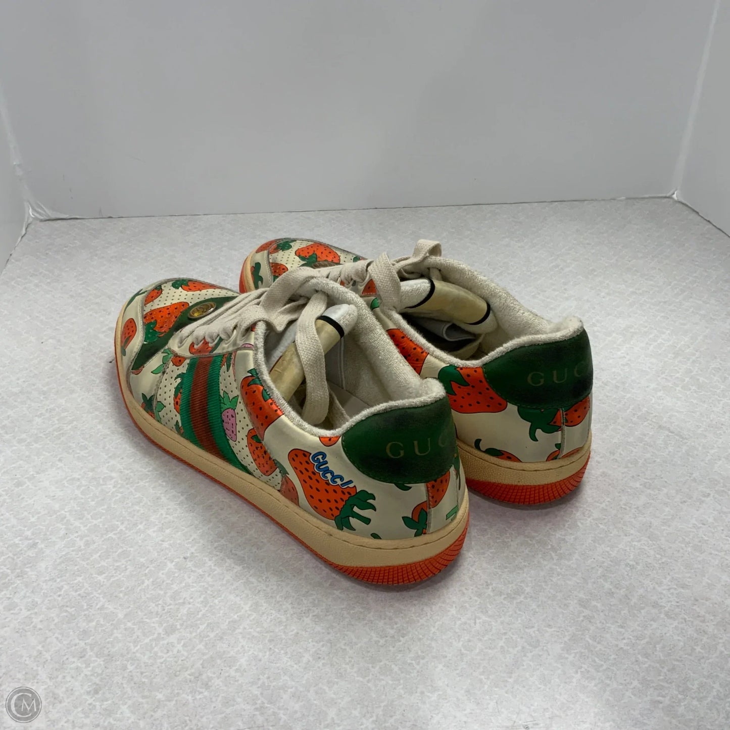 Shoes Luxury Designer By Gucci In Red, Size: 11