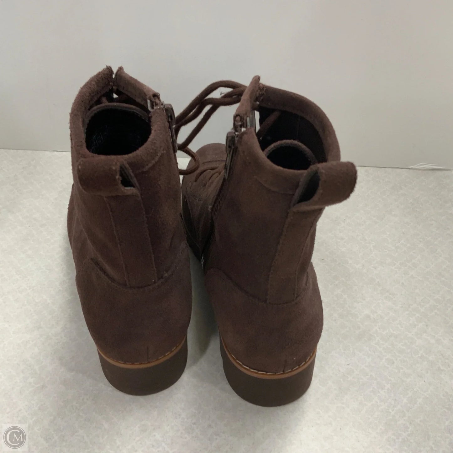 Boots Ankle Flats By Vionic In Brown, Size: 7.5