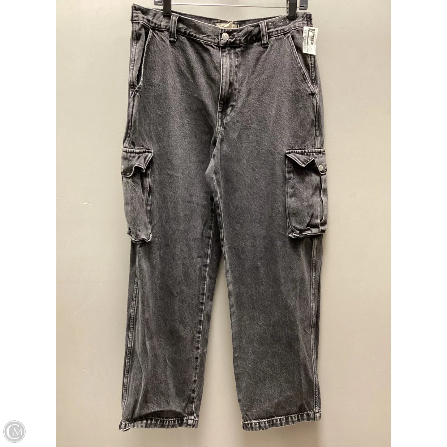 Jeans Straight By Madewell In Black Denim, Size: 10