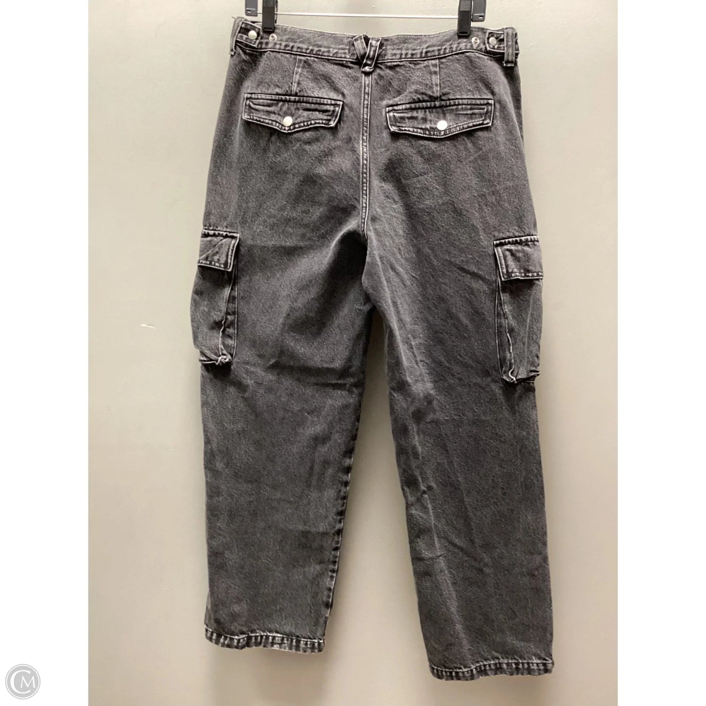 Jeans Straight By Madewell In Black Denim, Size: 10