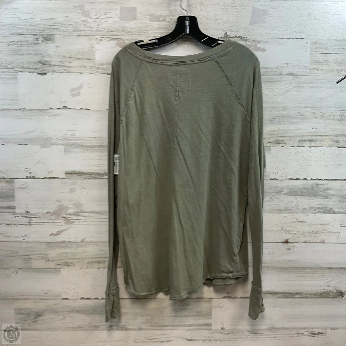 Top Long Sleeve By Free People In Green, Size: S
