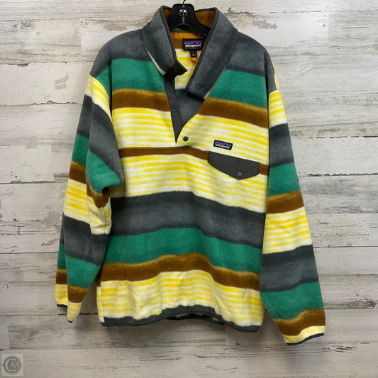 Jacket Fleece By Patagonia In Yellow, Size: L