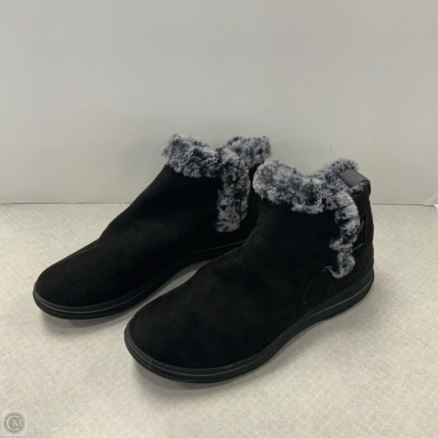 Boots Ankle Flats By Clarks In Black, Size: 9.5