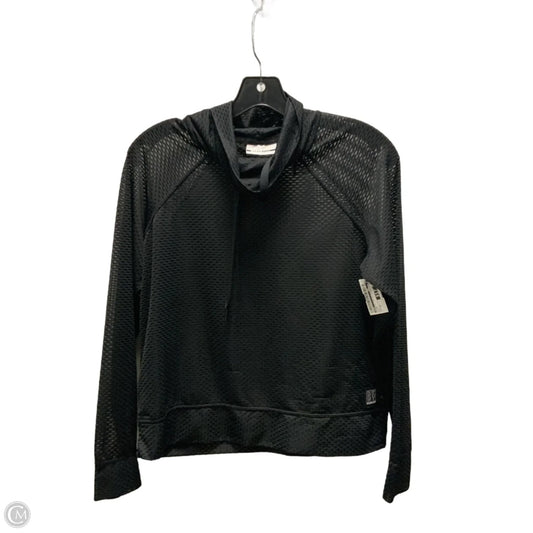 Athletic Top Long Sleeve Collar By Dkny In Black, Size: Xs