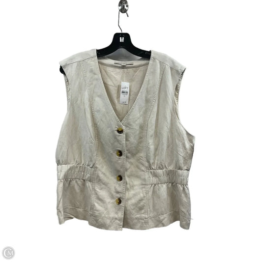 Vest Other By Loft In Tan, Size: Xl