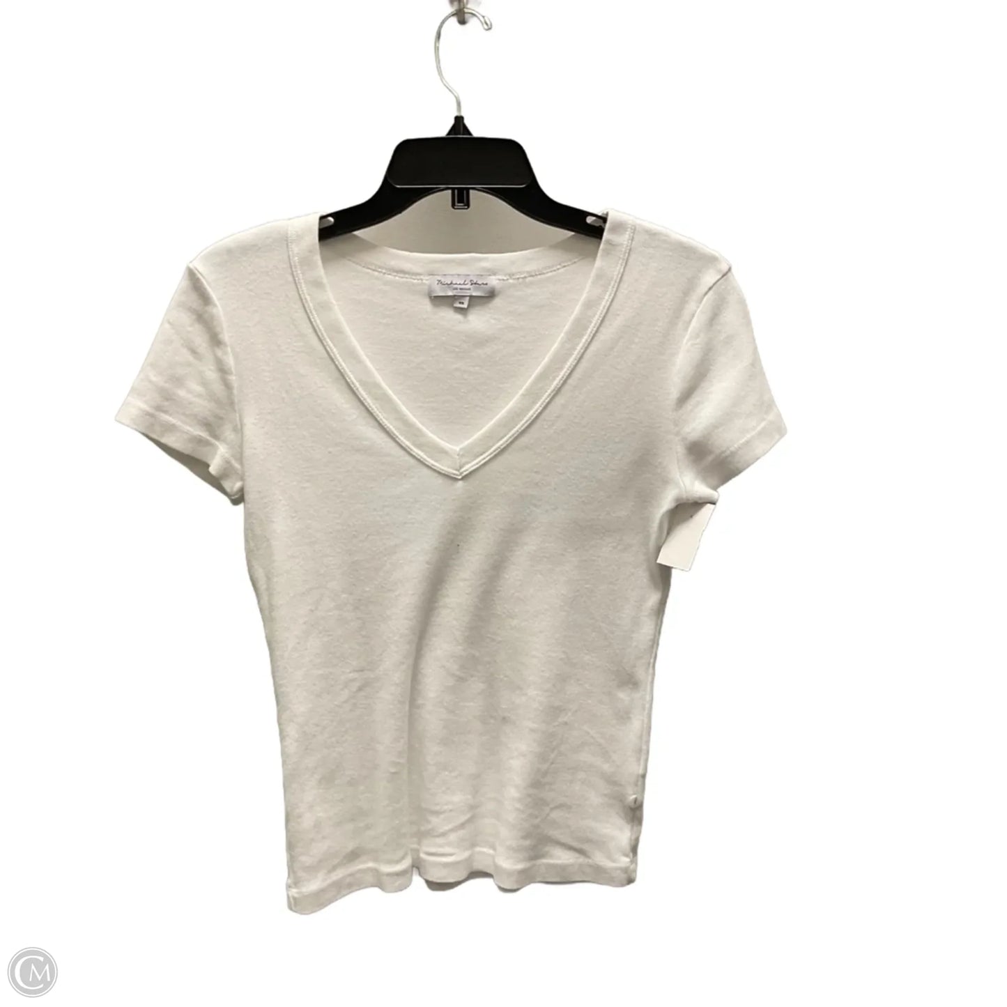 Top Short Sleeve Basic By Michael Stars In White, Size: Xs