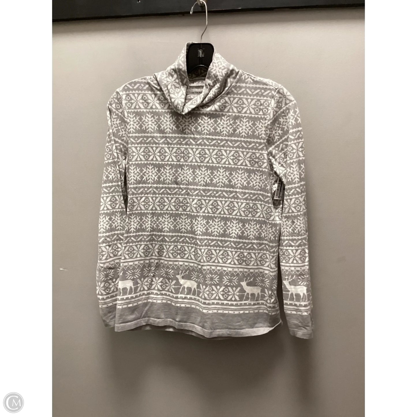 Top Long Sleeve Basic By Talbots In Grey, Size: Sp