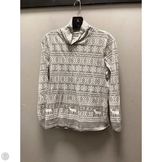 Top Long Sleeve Basic By Talbots In Grey, Size: Sp