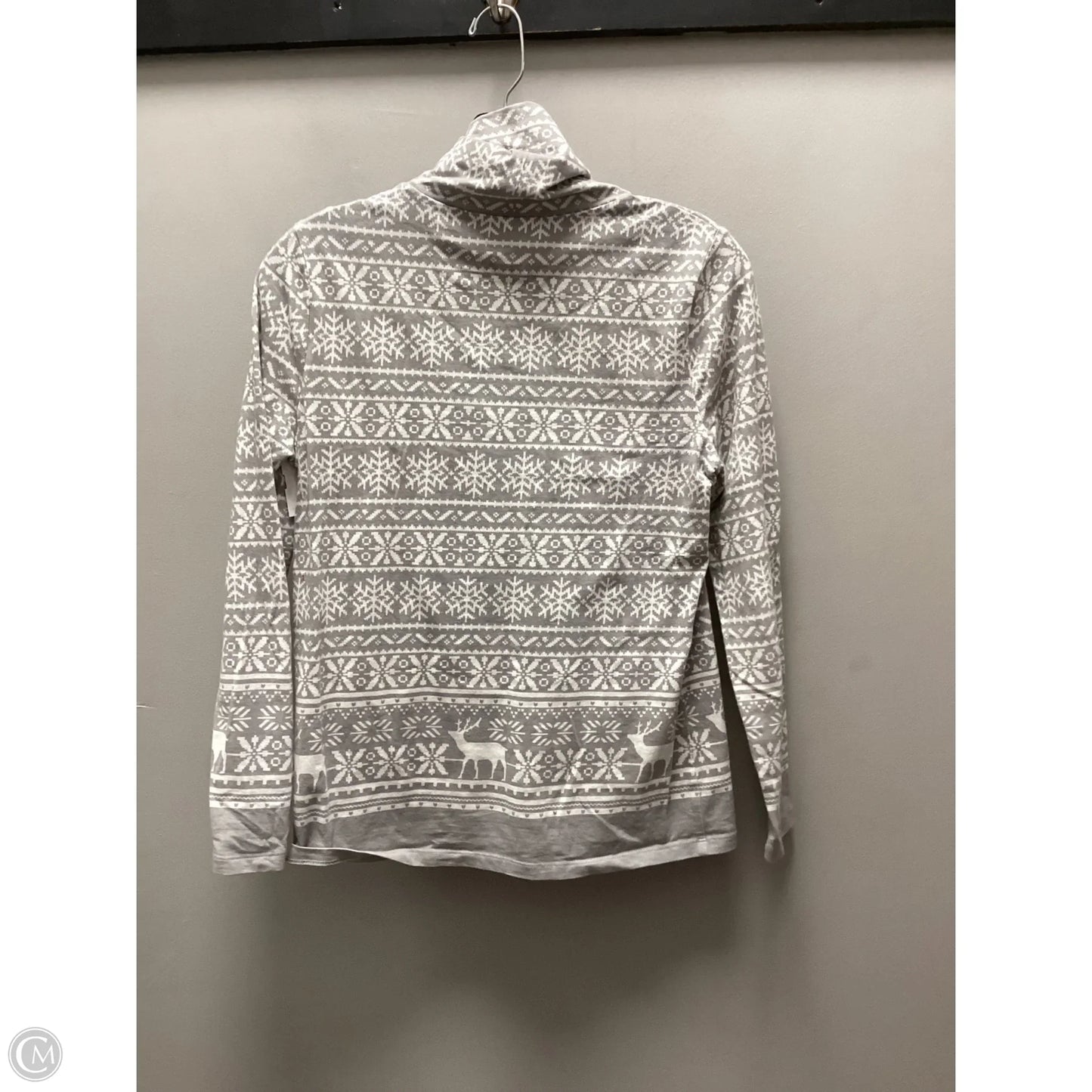 Top Long Sleeve Basic By Talbots In Grey, Size: Sp