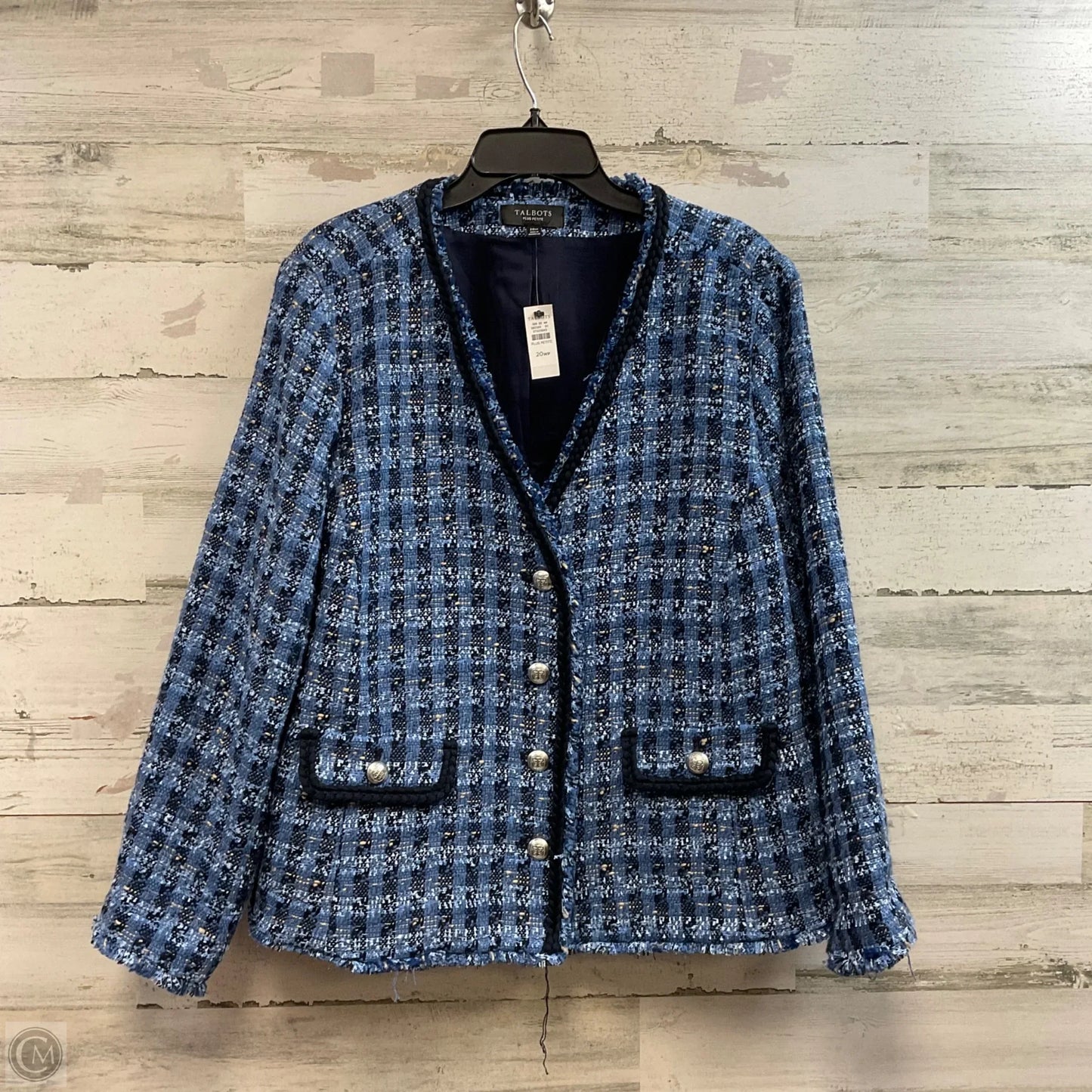 Jacket Other By Talbots In Blue, Size: 2x