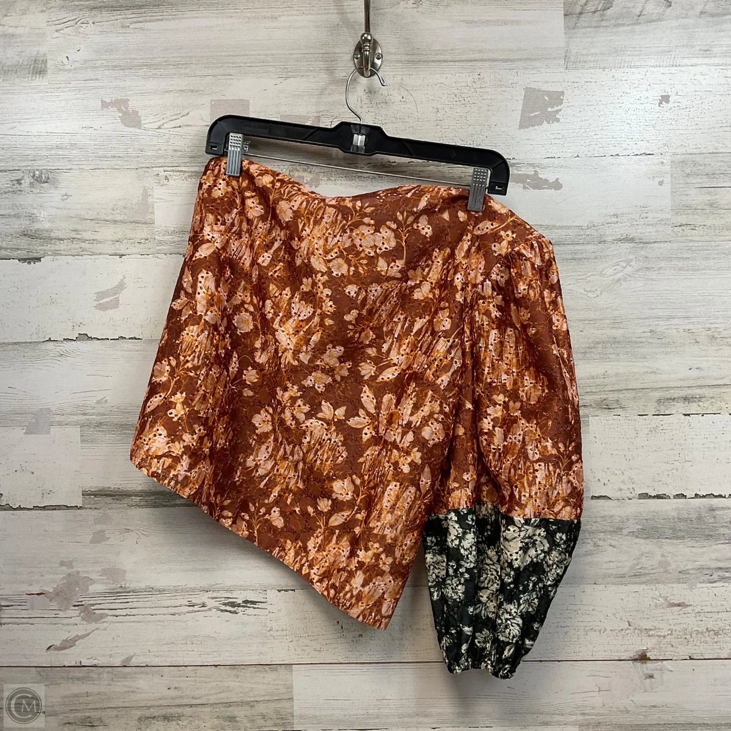 Top Long Sleeve By Anthropologie In Brown, Size: S
