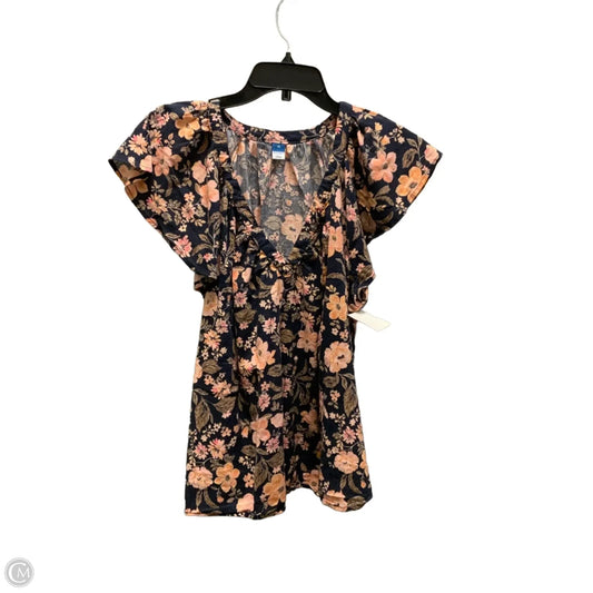 Top Short Sleeve Basic By Old Navy In Blue, Size: Xl