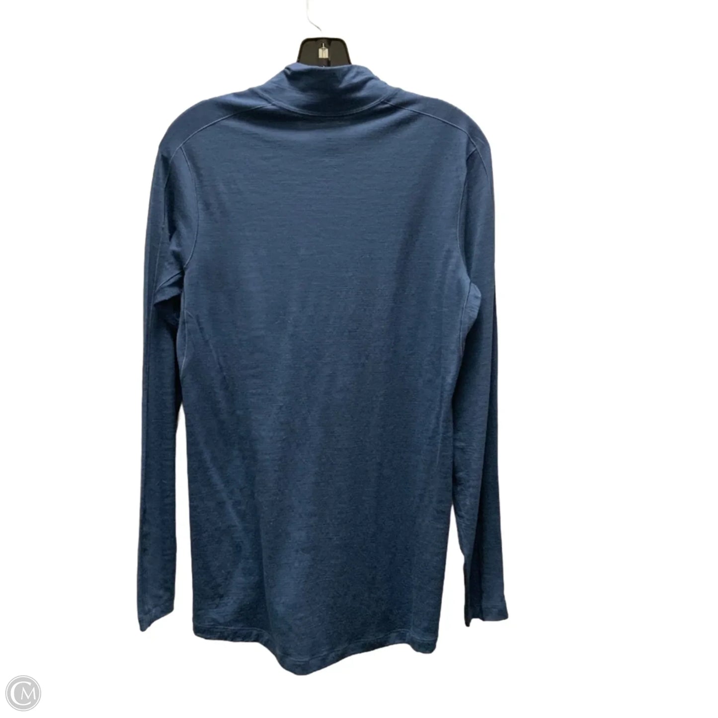 Athletic Top Long Sleeve Collar By Rei In Blue, Size: M