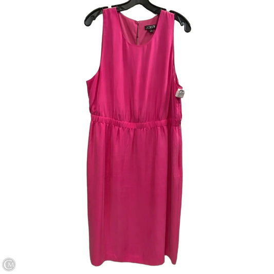 Dress Casual Midi By J. Crew In Pink, Size: Xl