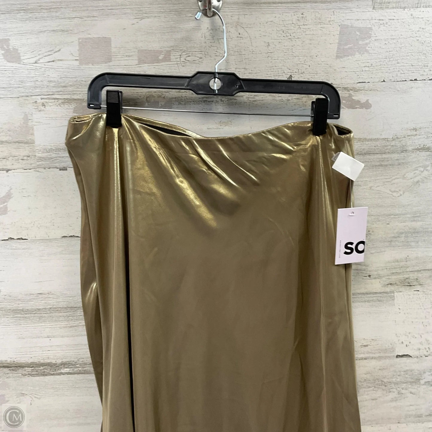 Skirt Midi By So In Gold, Size: Xl