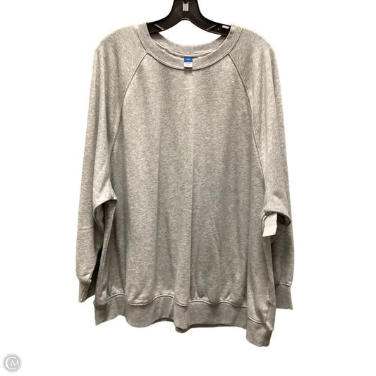 Sweatshirt Crewneck By Old Navy In Grey, Size: Xl